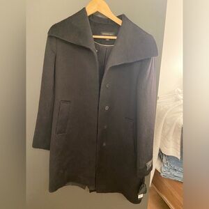 Katherine Kelly alpaca and wool trench coat